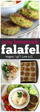 This Easy Vegan Falafel Recipe Is Made In The Food Processor And Then Baked This Delicious Falafel Vegan Falafel Recipe Food Processor Recipes Falafel Recipe