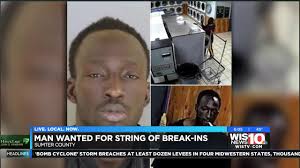 Man wanted for string of break ins