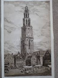 Jan Sirks Ets Martinitoren Groningen Verkocht Bekijk De Veilingopbrengst