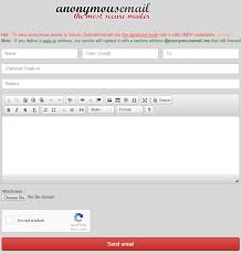 Send anonymous email with attachment for free, you can send unlimited emails securely with anonymousemail.me no registration required. Send Anonymous Email Lets You Send Email Anonymously