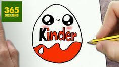 Comment Dessiner Kinder Kawaii Etape Par Etape Dessins Kawaii Facile En 2020 Dessin Kawaii 365 Dessins 365 Dessin Logo