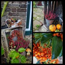 Den Herbst Einlauten Shabbychic Vintage Deko Herbst Herbstdeko Haustur Kurbis Heide Beeren Autumn Falls Indiansummer Deko Zuhause Herbstdeko