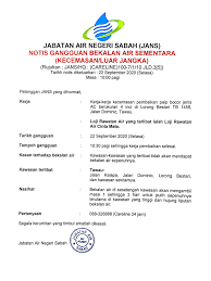 Panduan lengkap cara mudah bayar bil air secara online untuk penduduk sabah (jabatan air sabah). Notis Kecemasan Gangguan Jabatan Air Negeri Sabah Facebook