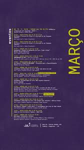 PROGRAMAÇÃO DE MARÇO! - Newsletter da Livraria Candeeiro