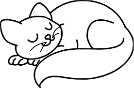 Awesome Relax Sleeping Cat Coloring Page Cat Coloring Page Cat Quotes Funny Scary Cat