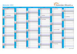 Holen sie sich hier unseren jahreskalender für das jahr 2021. Kalender 2012 Mit Feiertagen