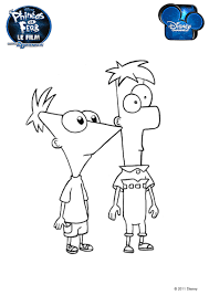 coloriage phyneas et ferb 08 phineas enfant lego friends noel