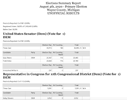 August Primary 2020 Michigan Election Results Cbs Detroit