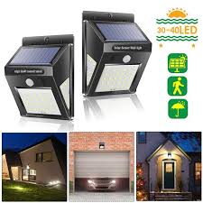 Litom 20 big led solar. 40 Led Solar Wall Light Motion Sensor Outdoor Waterproof Street Security Lamp St Outdoor Wall Porch Lights Home Garden