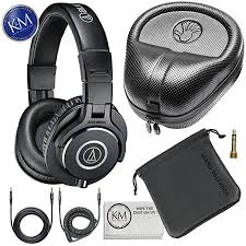 Audio Technica Ath M40x Professional Studio Monitor Headphones Slappa Full Sized Hardbody Pro Headphone Case Sl H Audiophile Headphones Headphones Headphone
