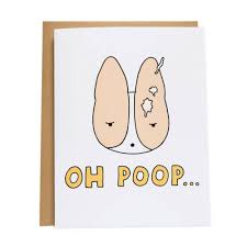 Shopping for a wedding dress on a budget? Oh Poop Greeting Card Paper Source