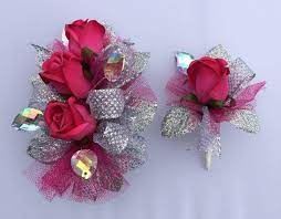 Download high quality flower pictures for your mobile, desktop or website. Hot Pink Prom Corsage Boutonniere Let S Dance Garters Corsage Prom Prom Flowers Corsage Prom Corsage And Boutonniere
