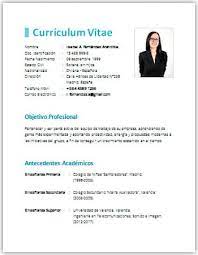 Tu curriculum vitae es el primer contacto que tiene una empresa contigo y es vital a la hora de lograr tu objetivo de trabajar en esa empresa.debes buscar el equilibrio entre diseño e información y este modelo es. Curriculum Vitae En Word Plantillas Formatos Y Ejemplos Para Descargar