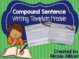 Teaching Compound Sentences And Freebie Speech Peeps Compound Sentences Sentence Writing Writing Templates