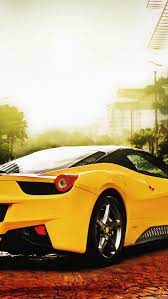 Ferrari 458 Spider Yellow Iphone 6 Plus Wallpaper Car Iphone Wallpaper Ferrari Ferrari 458