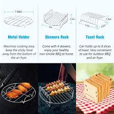 I've called kitchenaid's parts department several times over the past few months and the part has always been on back order. Buy 8 Inch Xl Air Fryer Accessories 19 Pcs Deep Fryer Accessories With Recipe Cookbook For Growise Phillips Cozyna Fits All 4 2qt 5 8qt Air Fryer Online In Turkey B07qvlfm82