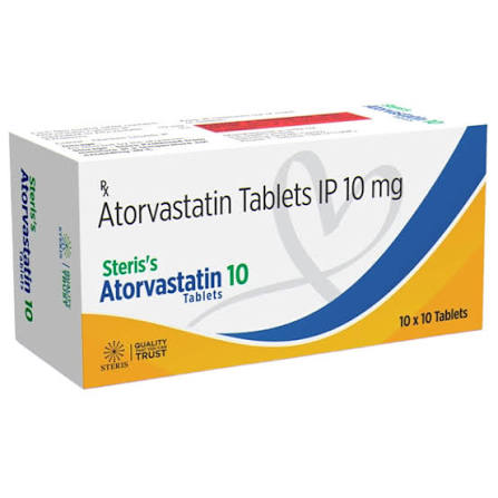 Buy Atorvastatin 10 Tablet online | Uses, Side Effects, Price and substitutes | Apollo Pharmacy