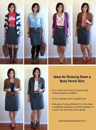 Putting Me Together Ways To Dress Down A Pencil Skirt Pencil Skirt Pencil Skirt Outfits Fashion