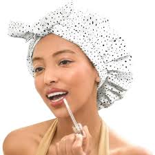 Beauxsoi Luxury Shower Caps For Women Reusable Waterproof