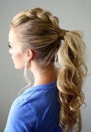 These long wavy curly haircuts can vary from shoulder length graduated layers, to heavy one length looks, and even messy uniform layer cuts. Dutch Mohawk Ponytail Cowgirl Hairstyle Cowgirlhairstyle Http Www Islandcowgirl Com Hair Styles Cool Hairstyles Pretty Hairstyles