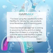 Due to the nature of the hair growth cycle, you'll usually start to see results within 6 to 12 weeks. note: Pin By Hairmax On Hairmax Reviews Testimonials Proven Hair Growth Products Hair Regrowth Remedies Laser Treatment