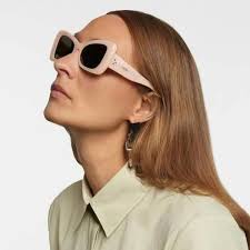 NEW Celine CL40236I 72A CELINE 3 DOTS Pink Grey Women Butterfly Sunglasses