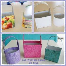 Diy Faire Des Paniers De Paques Avec Des Briques De Jus De Fruits Les P Tites Decos De Lolo Panier De Paques Panier De Paques Bricolage Panier De Paques Maternelle
