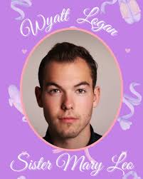 Meet the cast of Nunsense! 🌟 This is Wyatt Logan as Sister Mary  Leo—graceful, talented, and ready to leap into your hearts (and maybe a few  pirouettes). 🩰😇