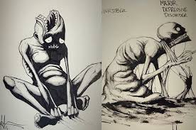 Some people can go through life without ever getting physically sick or mentally ill. These Illustrations Of Mental Health Conditions Are Gorgeous And Haunting