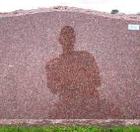Red Granite Slant Monument Cemetery Headstone (24x16x10) SL ...