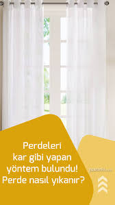Evin en hassas perdeleri olan tül perdelerin temizlenmesinde çoğu zaman perdenin dokusunu bozma, tam temizleyememe gibi kaygılar yaşanır. Pratik Bilgiler Panosundaki Pin