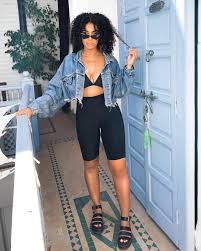 Black Biker Shorts Outfit Pinterest Pinterest Taylajenkins Fashion Jacket Outfits Black Biker Shorts