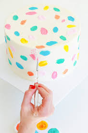 Number with festive candle for holiday cake. Diy Balloon Garland Cake Topper Tips For Painting Frosting
