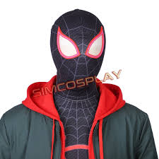 Aug 21 2017 released 2017 adventure. Spider Man Into The Spider Verse Cosplay Costumes Miles Morales Suit Top Level