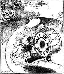 The drop off along with the little bit of remaining supplies is symbolic of the crash, for the businesses were so optimistic regarding the extravagance of their roller coaster, but they lacked the resources to make their expectations a reality. Http Americainclass Org Sources Becomingmodern Prosperity Text4 Politicalcartoonscrash Pdf