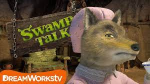 The big bad wolf is always seen wearing the clothes of little red riding hood's grandmother. Big Bad Wolf Retires Swamp Talk With Shrek And Donkey Youtube