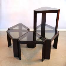 Find furniture & decor you love at hayneedle, where you can buy online while you explore our room designs and curated looks for tips, ideas & inspiration to help you along the way. Porada Arredi Stackable Modular Tinted Glass Side Coffee Tables Set Of 6 For Sale At 1stdibs