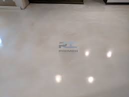 Epoxy is a seamless, tough, and beautiful way to upgrade your client's basement floors, and is a great upgrade from standard floor paints (which tend to chip and peel over time). White Epoxy Basement Floor Epoxy Flooring Columbus Ohio