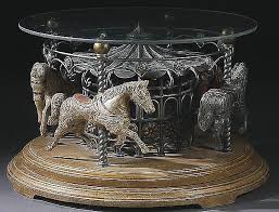Tempered glass for a safe table. Sold Price A Carousel Horse Coffee Table Contemporary Cast March 3 0109 10 00 Am Cdt