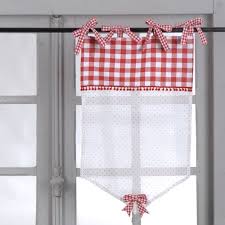 Brise Bise Vichy L45 X H70 Cm Rideaux Cuisine Deco Maison Rideau Toile De Jute