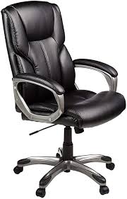 Amazon Com Amazonbasics High Back Leather Executive Swivel Adjustable Office De Best Ergonomic Office Chair Best Office Chair Most Comfortable Office Chair
