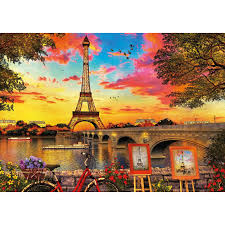 Le soleil émet de la lumière et de la chaleur en brulant l'hydrogène qu'il contient par une. Puzzle Educa Coucher De Soleil A Paris Puzzle 3000 Pieces