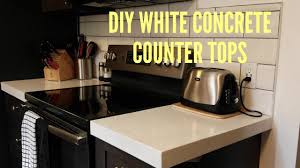 A number of techniques are used to impart color. Easiest Diy White Concrete Counter Tops 2019 Youtube