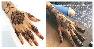 Checkout online roll and spiral mehndi design for bride and groom during wedding. Round Henna Designs Circle Mehndi Designs For Hands Community