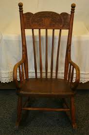 Antique Childs Press Back Oak Bent Wood Rocking Chair Ebay Rocking Chair Wood Rocking Chair Chair