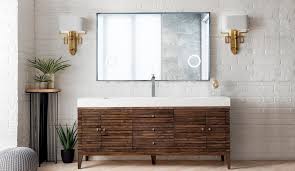 single vanity, mid century walnut(gloss