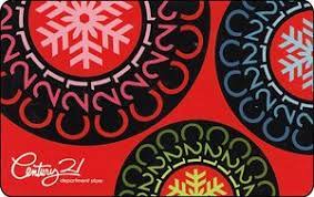 On the special offers page, you'll find all of the special deals and discount codes that are currently active at you can redeem 500 points for a $10 century 21 gift card. Gift Card Snowflakes C21 Century 21 United States Of America Christmas Col Us Cen 0019