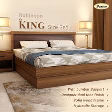 A king size bed frame must have proper center supports to prevent the mattress from breaking the modern bed has a sturdy but lightweight frame that gives it a unique, timeless look. Multifold Robinson King Size Bed Bed Design Modern Bedroom Bed Design Bedroom Sets Furniture King