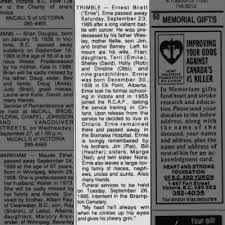 Obituary for Ernest Brett TRIMBLE