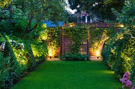 My Garden Lit At Night It Makes Me So Happy Particularly In The Darkest Months Of December And January Garden Night Lighting Garden Design Garden